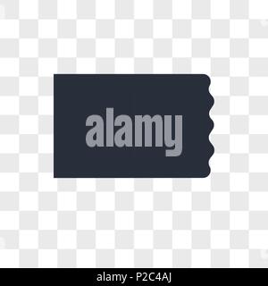 Ticket vektor Icon auf transparentem Hintergrund isoliert, Ticket logo Konzept Stock Vektor