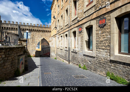 Muralla Mittelalterlichen, Vitoria, Gasteiz, Álava, Baskenland, Euskadi, Euskal Herria, Spanien Stockfoto