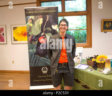 Spring Garden Festival, Gainesville, Florida. Lubee Bat Conservancy. Stockfoto