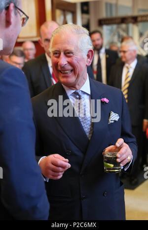 Der Prinz von Wales, als er ein Abendessen bei Crawford Art Gallery als Teil seiner Reise durch die Republik Irland mit der Herzogin von Cornwall besucht. PRESS ASSOCIATION Foto. PRESS ASSOCIATION Foto. Bild Datum: Donnerstag, Juni 14, 2018. Siehe PA Geschichte ROYAL Charles. Photo Credit: Brian Gesetzlosen/PA-Kabel Stockfoto