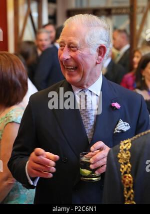 Der Prinz von Wales, als er ein Abendessen bei Crawford Art Gallery als Teil seiner Reise durch die Republik Irland mit der Herzogin von Cornwall besucht. PRESS ASSOCIATION Foto. PRESS ASSOCIATION Foto. Bild Datum: Donnerstag, Juni 14, 2018. Siehe PA Geschichte ROYAL Charles. Photo Credit: Brian Gesetzlosen/PA-Kabel Stockfoto