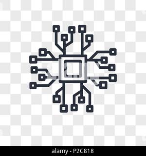 Bigdata vektor Icon auf transparentem Hintergrund isoliert, bigdata logo Konzept Stock Vektor