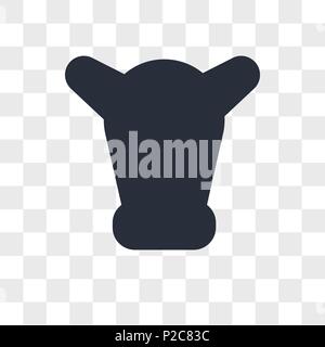 Rindfleisch vektor Icon auf transparentem Hintergrund isoliert, Rindfleisch logo Konzept Stock Vektor