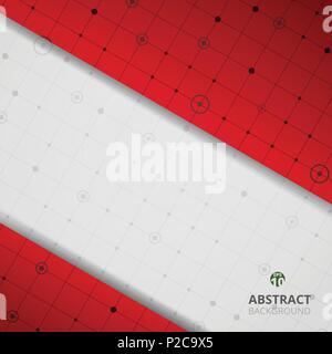 Zusammenfassung der modernen digitalen Grafik in roter Farbverlauf Hintergrund. Sie können sich für die digitale Arbeit verwenden. Abbildung: Vector EPS 10. Stock Vektor