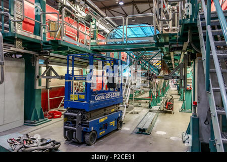 Derzeit entsteht im Werk Krefeld-Uerdingen Siemens die neue Generation von Fahrzeugen für den Nahverkehr in der Rhein-Ruhr-Region. Der Siemens Desiro HC ist eine Kombination aus elektro-triebzug und Doppelstockwagen. Stockfoto