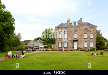 Inverleith House ad Café, im Royal Botanic Garden, Edinburgh, Schottland Großbritannien Stockfoto