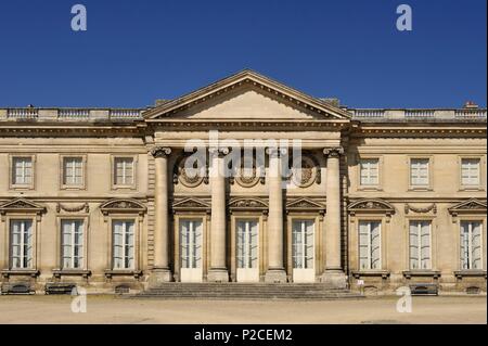 Frankreich, Oise, Compiegne, der Burg, dem ehemaligen königlichen und kaiserlichen Residenz, Fassade auf der Gartenseite Stockfoto