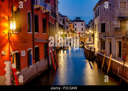 Rio di San Vio, der Kanal verbindet den Canal Grande auf den Canale della Giudecca, Venedig, Italien Stockfoto