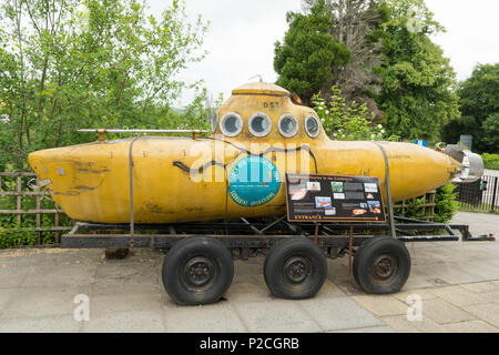 Loch Ness-Boot-RV Viperfish - Loch Ness Center und Ausstellung, Inverness, Schottland, Großbritannien Stockfoto