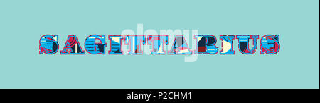 Das Wort schütze Konzept in farbenfrohe abstrakte Typografie geschrieben. Stockfoto