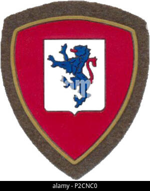 . Englisch: Wappen der Italienischen Armee mechanisierte Brigade Brescia. 28 Mai 2013, 16:17:09. Öffentliche Heraldik Office-zeremoniellen und heraldische Abteilung des Präsidenten der Republik Italien 13 CoA mil ITA mec bde Brescia Stockfoto