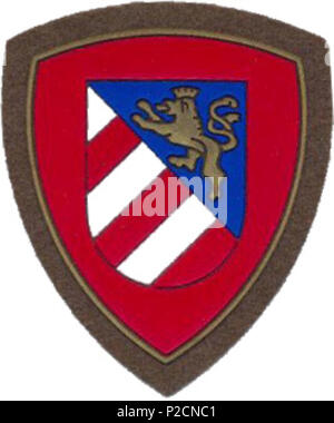 . Englisch: Wappen der Italienischen Armee mechanisierte Brigade Gorizia. 28 Mai 2013, 16:17:17. Öffentliche Heraldik Office-zeremoniellen und heraldische Abteilung des Präsidenten der Republik Italien 13 CoA mil ITA mec bde Gorizia Stockfoto