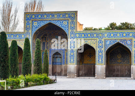 Garten im Gebiet von Shah Moschee oder Imam Moschee. Isfahan. Iran Stockfoto