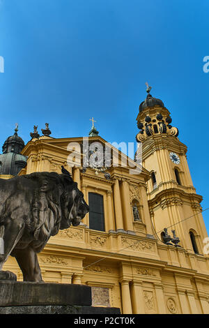 Famouse Theatiner Kirche in München Stockfoto