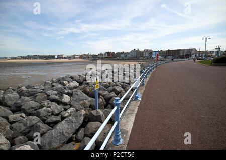 Sandylands Promenade und Marine Road Morcambe Lancashire England Großbritannien Stockfoto