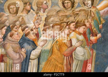 Italien, Venetien, Padua, Padua, Cappella degli Scrovegni Kapelle, Fresken von Giotto, Letzte Urteil Stockfoto