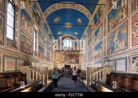 Italien, Venetien, Padua, Padua, Cappella degli Scrovegni Kapelle, Fresken von Giotto Stockfoto