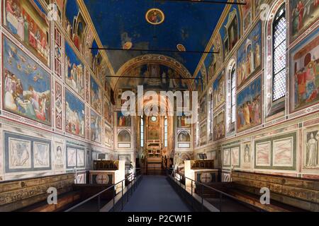 Italien, Venetien, Padua, Padua, Cappella degli Scrovegni Kapelle, Fresken von Giotto Stockfoto