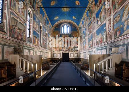 Italien, Venetien, Padua, Padua, Cappella degli Scrovegni Kapelle, Fresken von Giotto Stockfoto