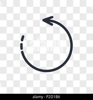 Aktualisieren vektor Icon auf transparentem Hintergrund isoliert, Aktualisieren logo Konzept Stock Vektor