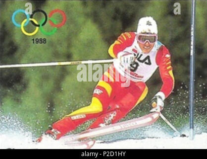 . Pirmin Zurbriggen (1963), alpine Skifahrer aus der Schweiz. 26 Juli 2015, 01:52:58. Castagna; die ursprüngliche Arbeit wurde hochgeladen von Benutzer: Materialscientist 41 Pirmin Zurbriggen 1988 Stockfoto