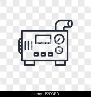 Diesel generator Vektor Icon auf transparentem Hintergrund isoliert, Generator Diesel logo Konzept Stock Vektor