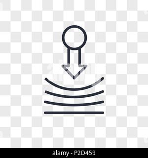 Resilienz vektor Icon auf transparentem Hintergrund isoliert, Resilienz logo Konzept Stock Vektor