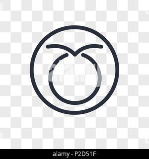 Taurus vektor Icon auf transparentem Hintergrund isoliert, Taurus logo Konzept Stock Vektor