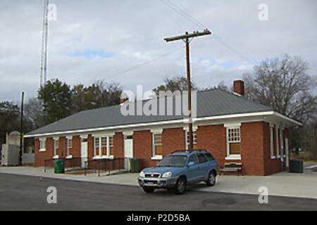 . Englisch: Die Amtrak Station in Dänemark, South Carolina. 27. Dezember 2007. Hikki Nagasaki 15 Dänemark Südcarolina Amtrak Station Stockfoto