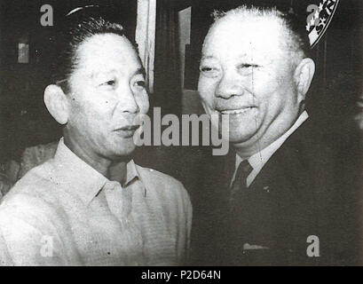 . Englisch: philippinischen Präsidenten Ferdinand Marcos mit Vice President Fernando Lopez. 20. Juli 2016. Malacañang Palace 19 Ferdinand Marcos mit Fernando Lopez Stockfoto