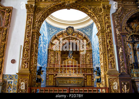 Innenansicht der Altar in Se Kathedrale, Faro, Algarve, Portugal Stockfoto