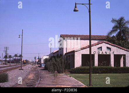 . Englisch: Ex-sfrd Orange Station im September 1979. September 1979. Hikki Nagasaki 5 SFRD Orange Station, September 1979 Stockfoto