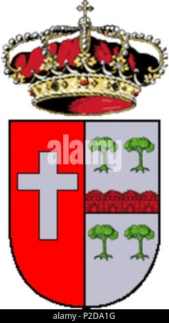 13 Wappen der Montemayordepililla Stockfoto