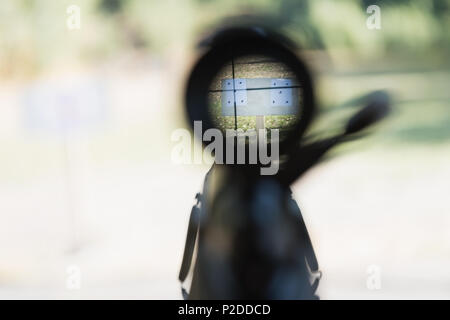 Sniper Rifle Ziel Ziel Stockfoto