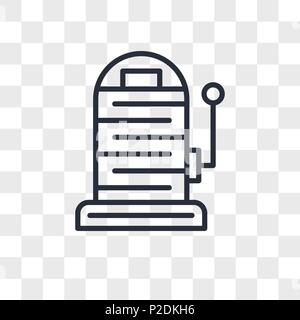 Angelrute vektor Icon auf transparentem Hintergrund isoliert, Angelrute logo Konzept Stock Vektor