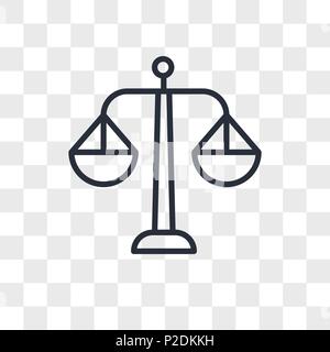 Balance vektor Icon auf transparentem Hintergrund isoliert, Balance logo Konzept Stock Vektor
