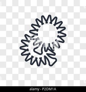 Pom Pom vektor Icon auf transparentem Hintergrund isoliert, pom pom logo Konzept Stock Vektor