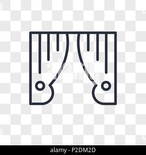 Theater vektor Icon auf transparentem Hintergrund isoliert, Theater logo Konzept Stock Vektor