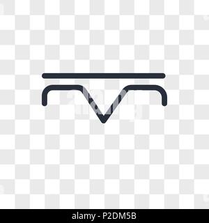 Niederschlag vektor Icon auf transparentem Hintergrund isoliert, Niederschlag logo Konzept Stock Vektor