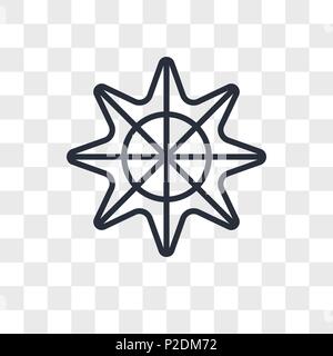 Stern des Meeres fivepointed Form vektor Icon auf transparentem Hintergrund isoliert, Stern des Meeres fivepointed Form logo Konzept Stock Vektor