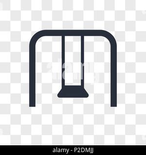 Swing vektor Icon auf transparentem Hintergrund isoliert, Swing logo Konzept Stock Vektor