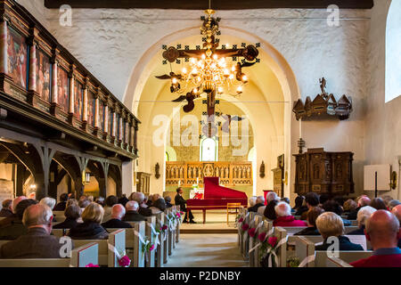 Bosauer Sommer Konzert in der Kirche St. Petri, Bosau, Holsteinische Schweiz, Ostholstein, Schleswig-Holstein, Deutschland Stockfoto