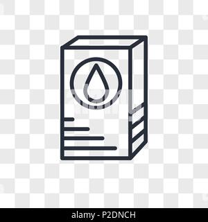 Milch vektor Icon auf transparentem Hintergrund isoliert, Milch logo Konzept Stock Vektor