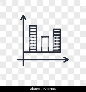 Graph vektor Icon auf transparentem Hintergrund isoliert, Grafik logo Konzept Stock Vektor