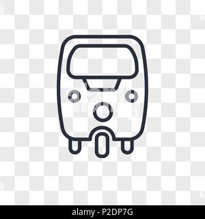 Tuk Tuk vektor Icon auf transparentem Hintergrund isoliert, Tuk Tuk logo Konzept Stock Vektor