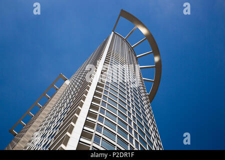 Westend 1 Tower DZ Bank Hochhaus im Finanzdistrikt, Frankfurt am Main, Hessen, Deutschland, Europa Stockfoto