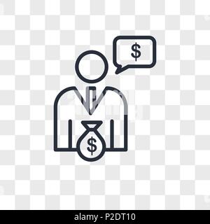 Cfo vektor Icon auf transparentem Hintergrund isoliert, cfo logo Konzept Stock Vektor