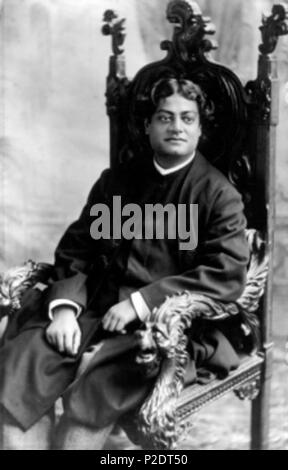 . Englisch: Dieses Foto wurde im Jahr 1900 getroffen, wenn Swami Vivekananda in San Francisco, Kalifornien. 1900. Unbekannt 61 Swami Vivekananda San Francisco Kalifornien 1900 Stockfoto