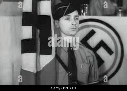 . German American Bund Rallye. Noch von 'March Of Time' - outtakes - Geschichte RG -60.0699, Band 316. 01/05/1938. Unbekannt 22 Deutsch-amerikanischen Bund Rallye 19380105 NARA 4 Stockfoto