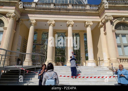 Crystal Palace im Parque del Retiro, Madrid, Spanien Stockfoto